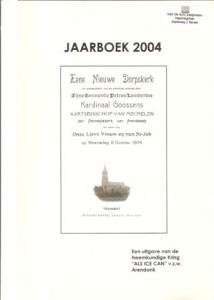 Cover of Jaarboek 2004 “Als Ice Can” v.z.w. Arendonk book