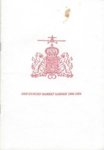 Cover of Remembrance Service Market Garden Den Dungen 1944 – 1994 (Herdenkingsdienst Market Garden Den Dungen) book