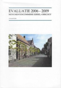 Cover of Evaluatie 2006-2009 Monumentencommissie Eersel-Oirschot book