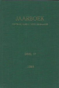 Cover of Jaarboek Centraal Bureau voor Genealogie en het Iconographisch Bureau: Deel 37 (1983) book