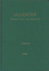 Cover of Jaarboek Centraal Bureau voor Genealogie en het Iconographisch Bureau: Deel 38 (1984) book