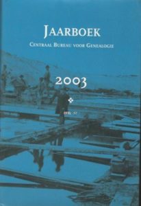 Cover of Jaarboek Centraal Bureau voor Genealogie: deel 57 (2003) Thema ‘Waterbeheer’ book