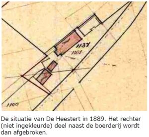 Postelseweg 197, Eersel, kadasterkaart 1889