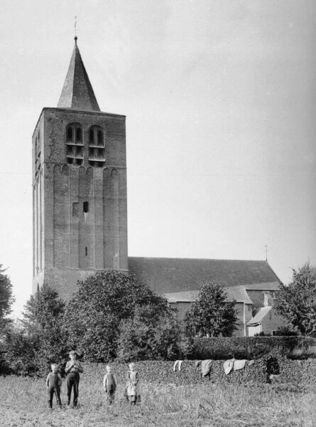 Steenselse toren, Kerkdreef 9, Steensel, ca. 1920