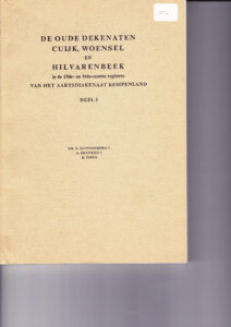 Cover of De oude dekanaten Cuijk, Woensel en Hilvarenbeek. Deel 1 book